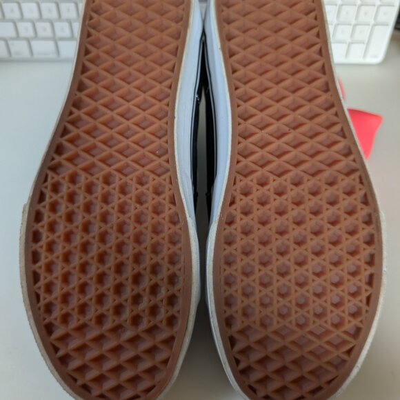 Black & White Vans Shoes Mens 6 Womens 7.5 Off The Wall - Picture 11 of 11